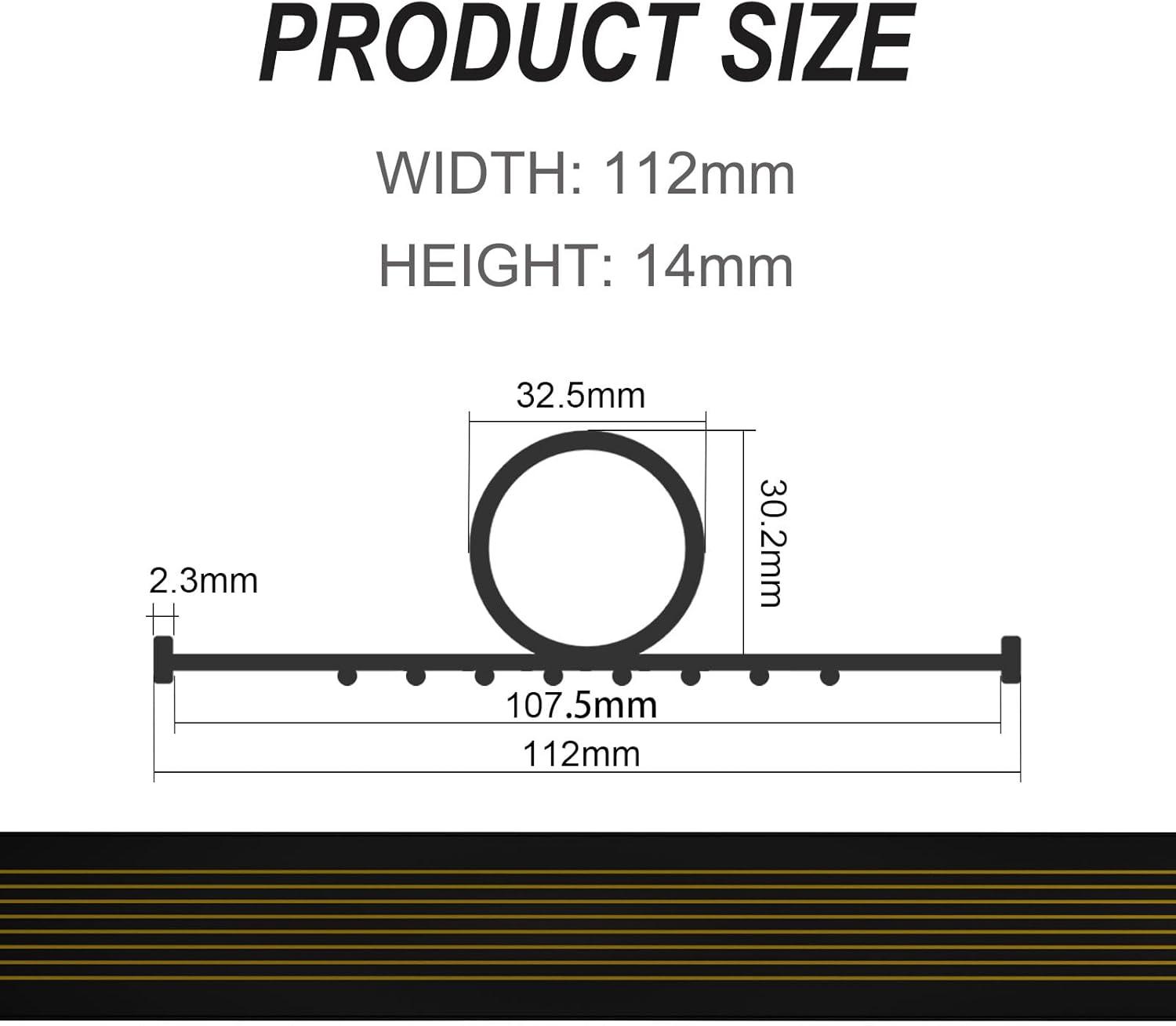 rpxrpx Garage Door Seal Combo Kit with U-seal and threshold