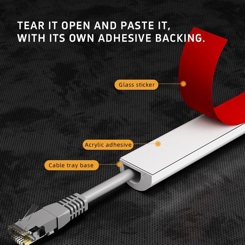 rpxrpx Cord Hider floor cable cover with adhesive