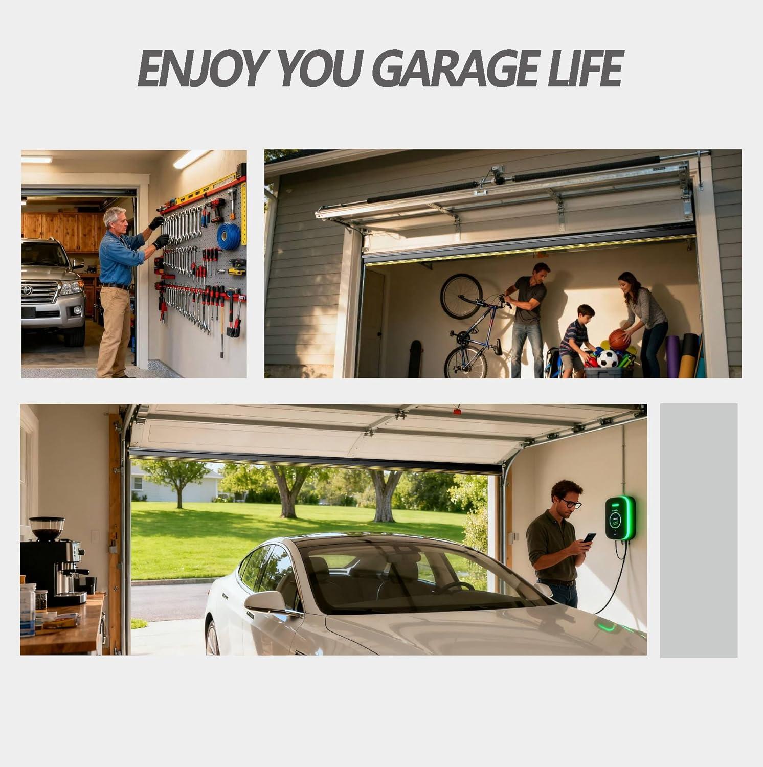 rpxrpx Garage Door Seal Combo Kit with U-seal and threshold